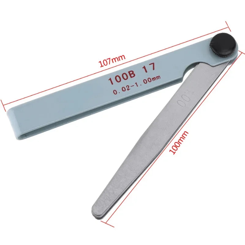 Professional 17 Blades Feeler Gauge Metric Gap Filler 0 02 Gage
