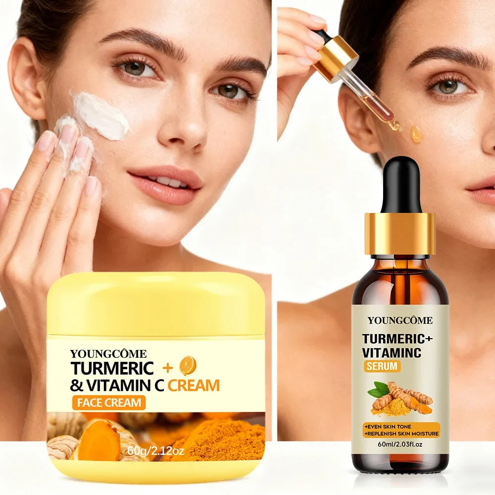 YOUNGCOME Turmeric Vitamin C Cream Set – Collagen & Retinol