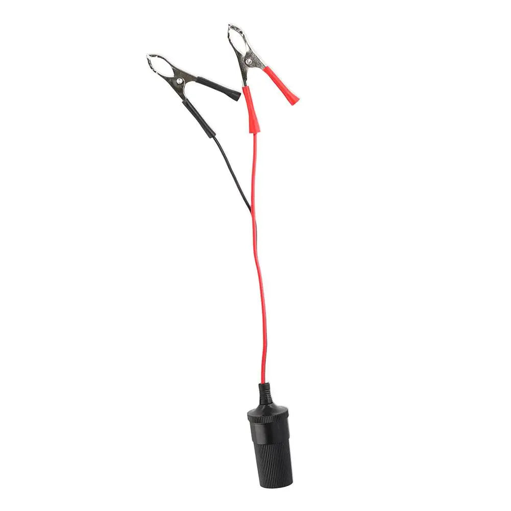 Car Cigarette Lighter Extension Cord Adapter Socket Charger Crocodile