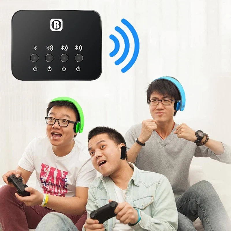 BW107 Bluetooth 4.0 Dual Audio Transmitter Splitter Adapter
