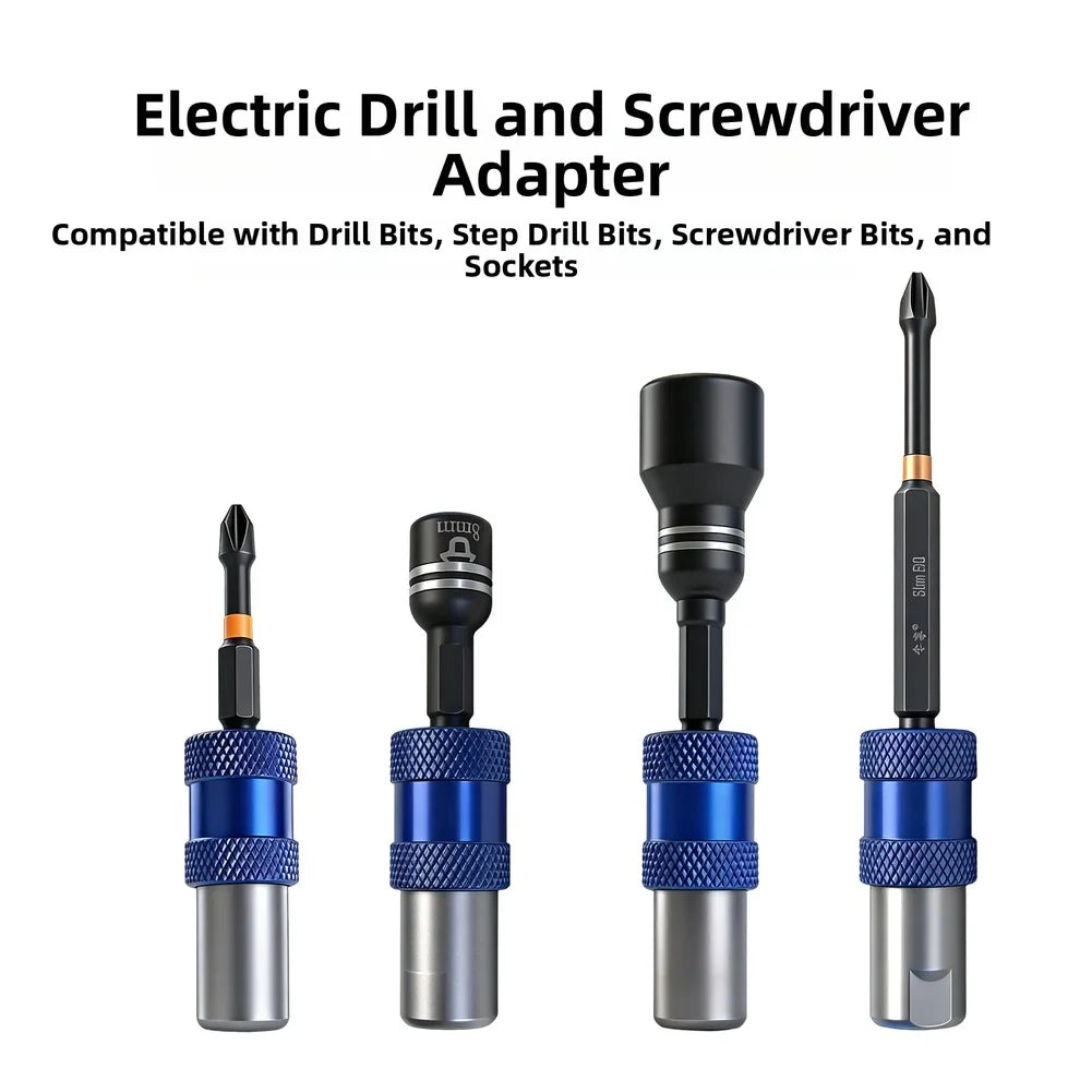 M10 Drill to Screwdriver Bit Adapter – Hex Shank Quick Release