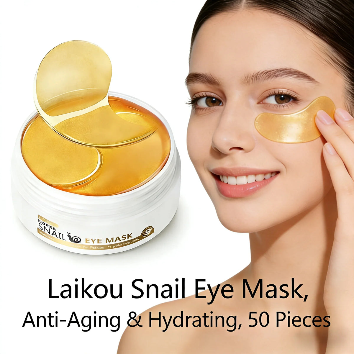 LAIKOU Sakura Snail Eye Mask – Dark Circles & Hydration Patch