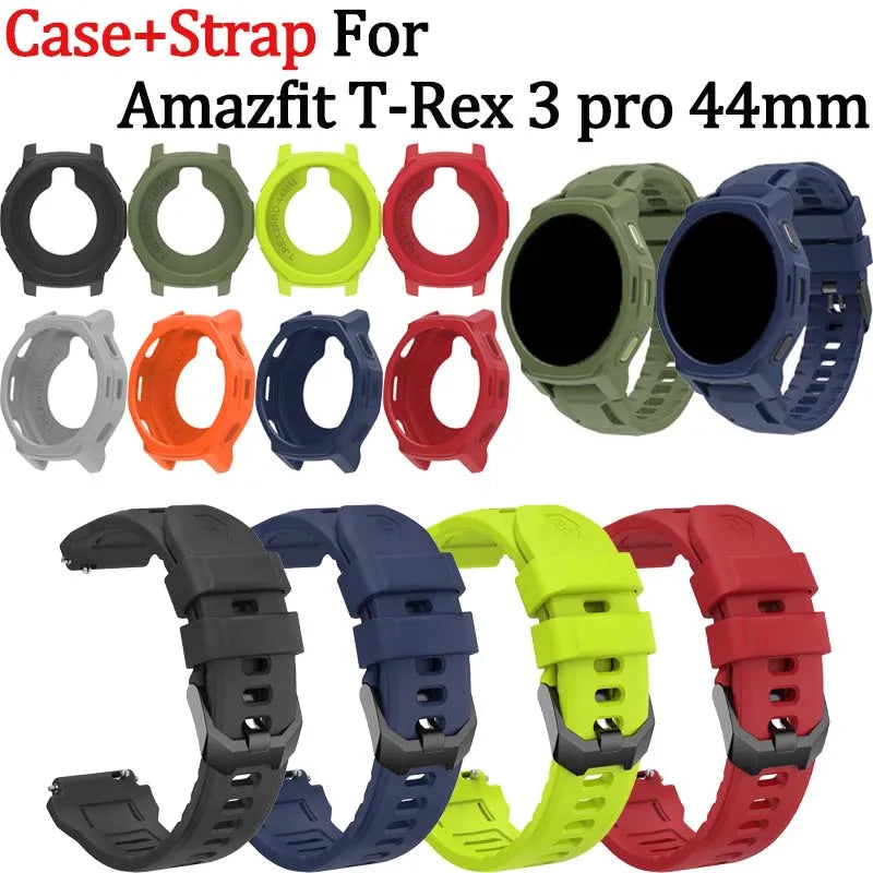 Amazfit T-Rex 3 Pro 44mm Silicone Strap & Protective Case