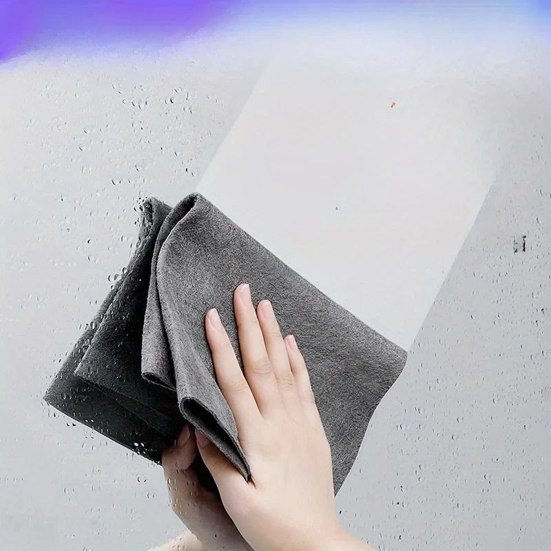 Thickened Magic Cleaning Cloth Microfiber Glass Clean Towel Reusable