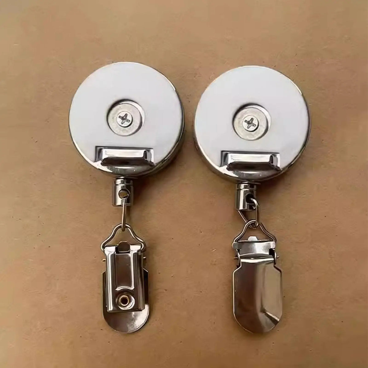 Retractable Metal Towel Clip | Adhesive Wall Mount Holder