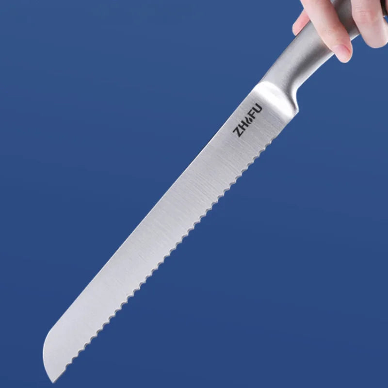 PLYS All-Steel Serrated Bread Knife – Sharp Stainless Slicer