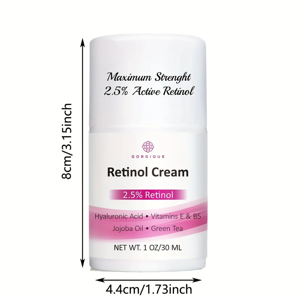 GORGIQUE 2.5% Retinol Face Cream – Hyaluronic Acid & Vitamin E