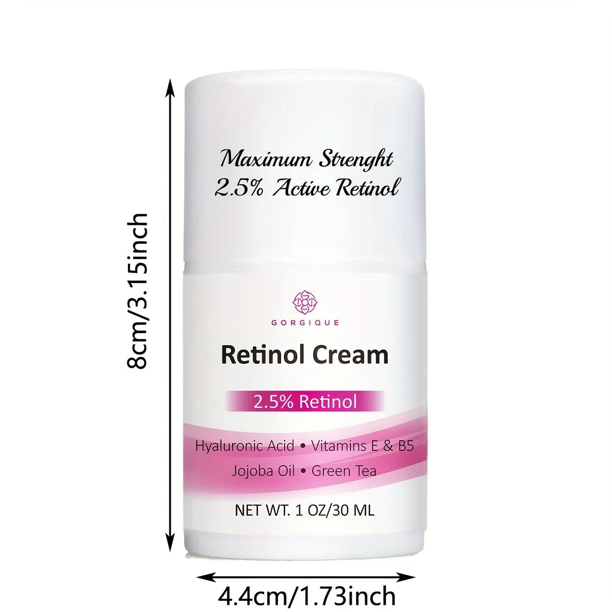 GORGIQUE 2.5% Retinol Face Cream – Hyaluronic Acid & Vitamin E