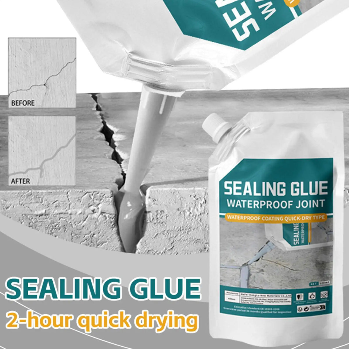 500ml Concrete Crack Filler – Waterproof Caulk & Sealant