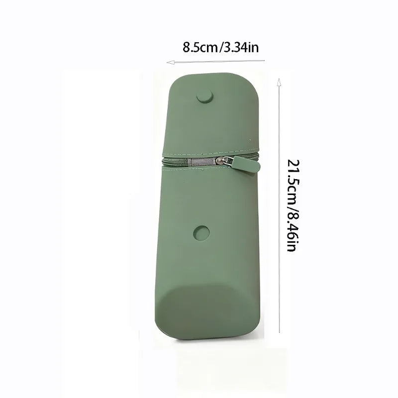 Foldable Silicone Pencil Case Large Capacity Expandable Pen Holder