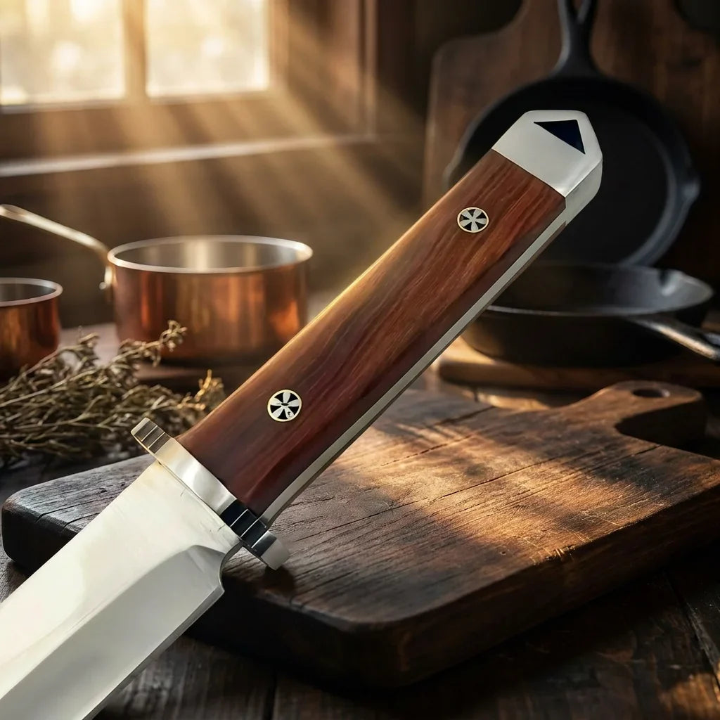 Japanese Chef's Knife – Sharp Stainless Steel & Wood Handle