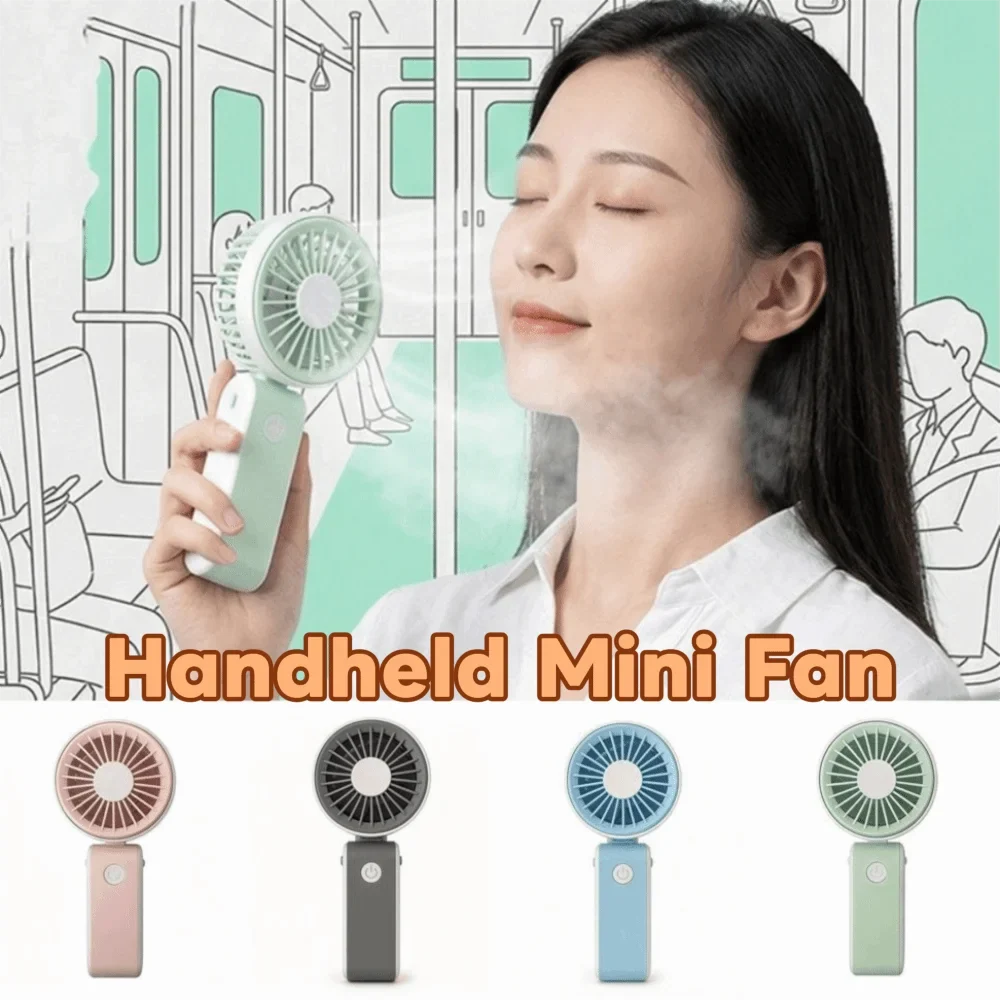 Foldable USB Rechargeable Handheld Mini Fan – 3 Speeds