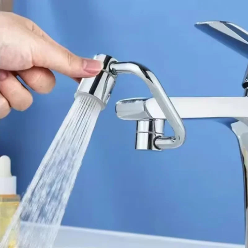 1080° Swivel Stainless Steel Faucet Extender – Dual Spray Mode