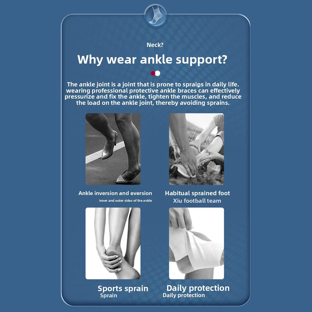 Elastic Ankle Brace with Adjustable Wraps | Gym & Hiking