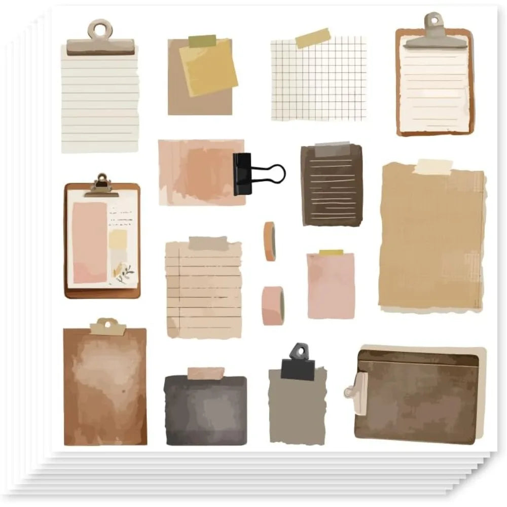 320-Pc Self-Adhesive Decorative Stickers – 16 Patterns, 90×90mm