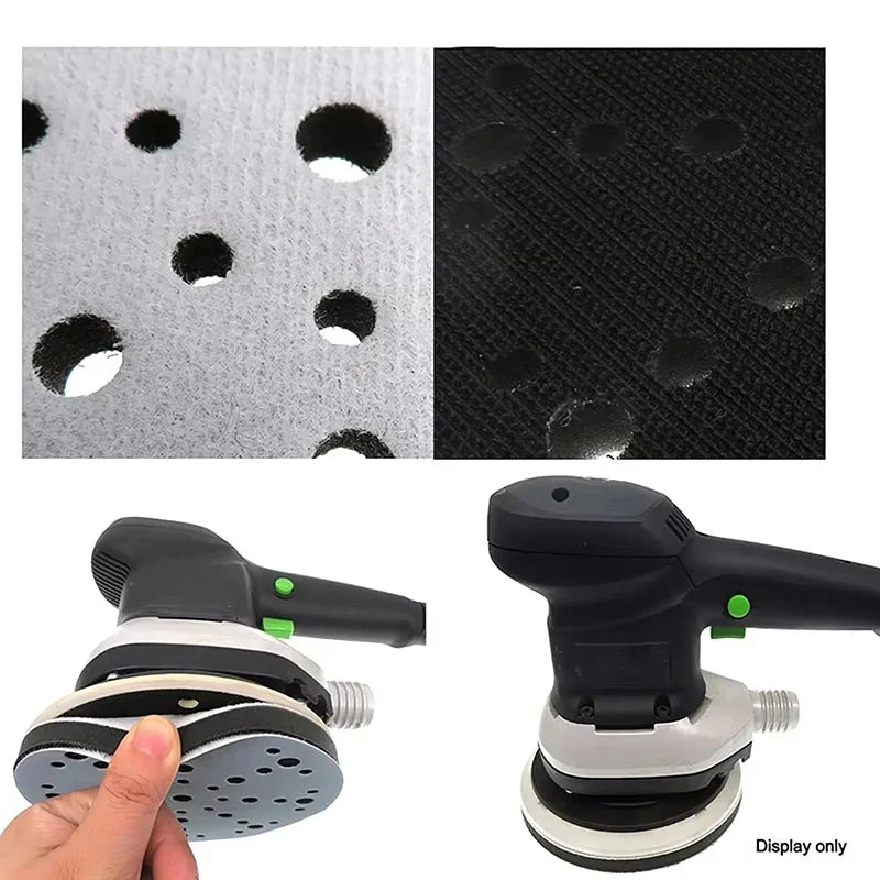 49-Hole Soft Sponge Interface Pad Sanding Pads Hook Loop Discs Sander