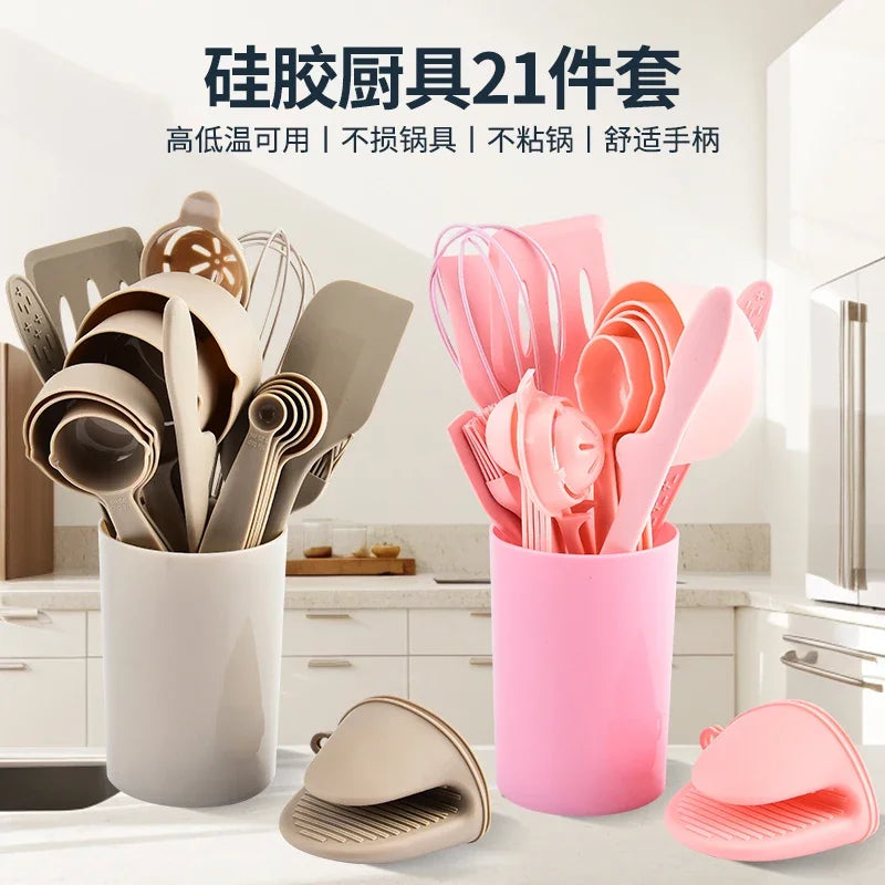 21-Piece Silicone Kitchen Baking Set – Non-Stick Cooking Tools