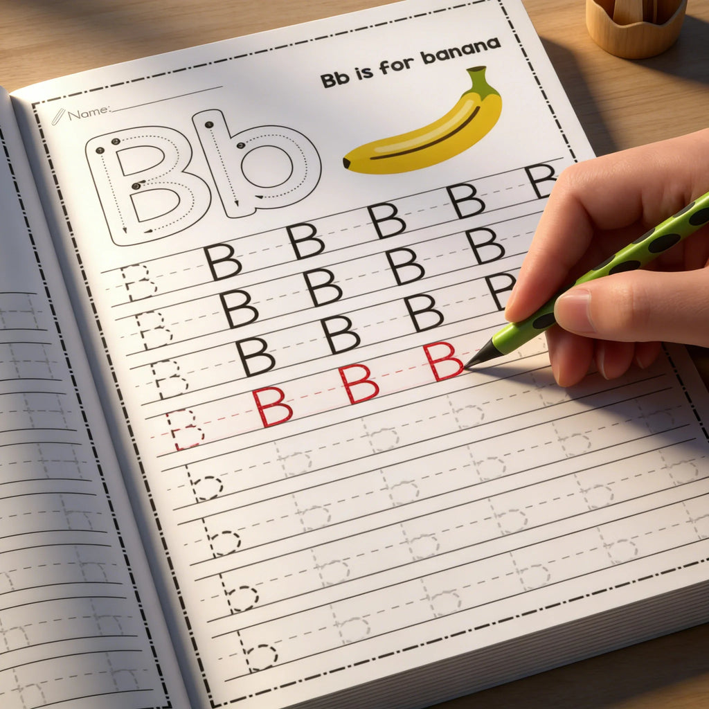32 Pages Alphabet Tracing Workbook Kids Ages 3-6 Preschool