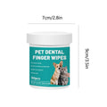 Dog Teeth Cleaning Finger Wipes 50-Pack | Pet Dental Care
