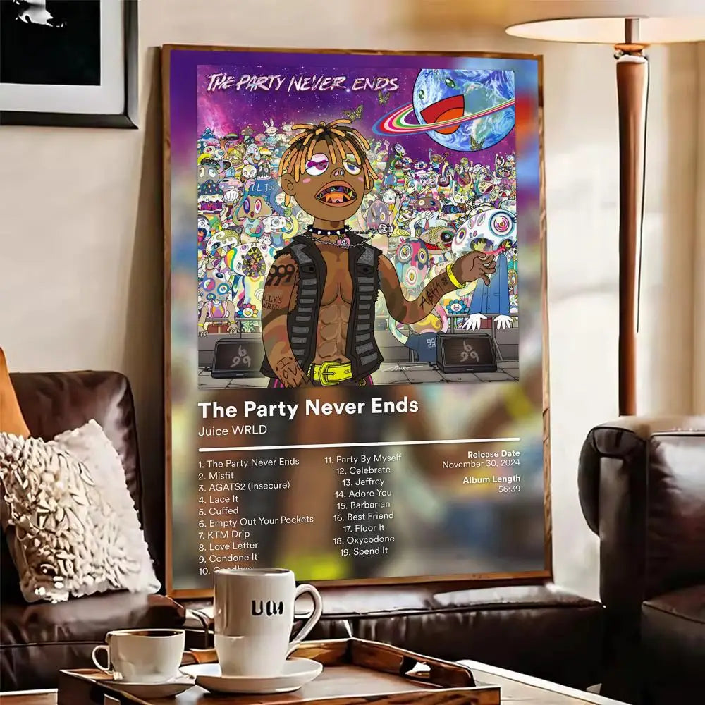 Juice WRLD Album Canvas Poster | Hip-Hop Wall Art Decor