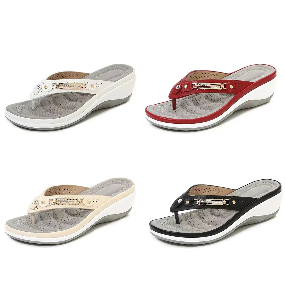 Women's Open Toe Non-Slip Slides – Beach Sandals & Slippers