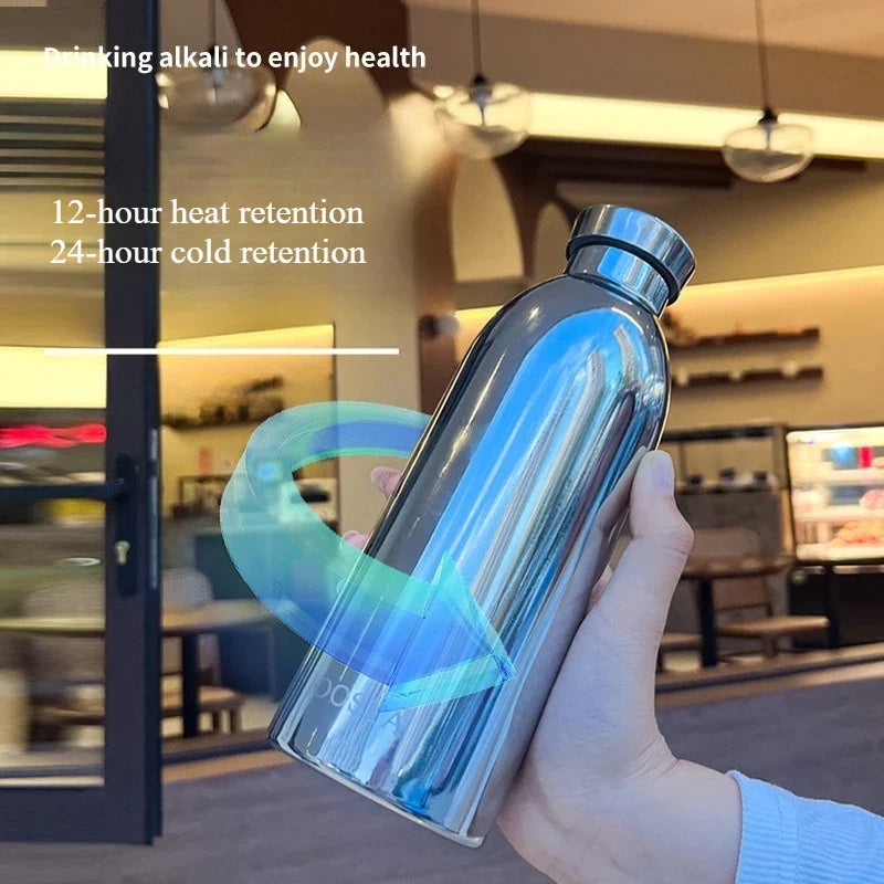 Mirror-Finish Stainless Steel Insulated Travel Cup 500ml