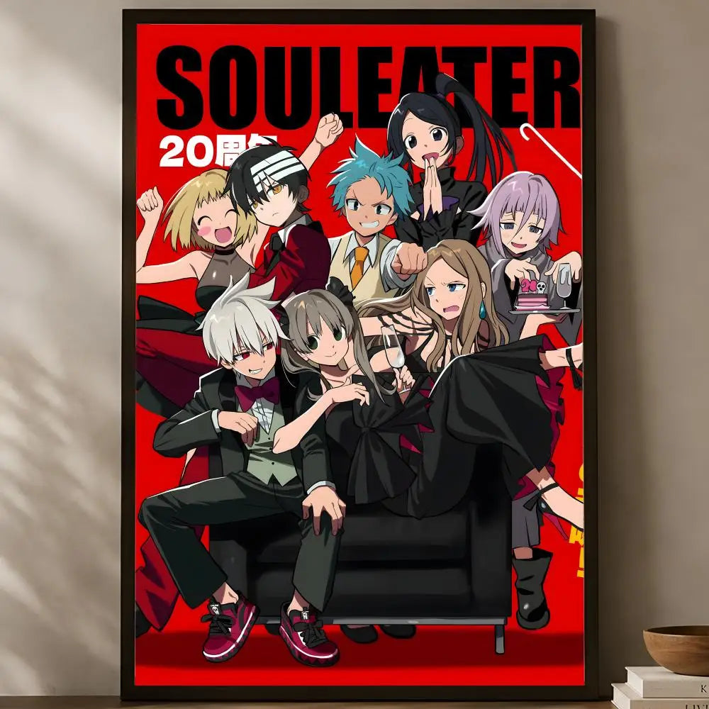 Soul Eater Anime Poster – Self-Stick HD PVC Waterproof Wall Art