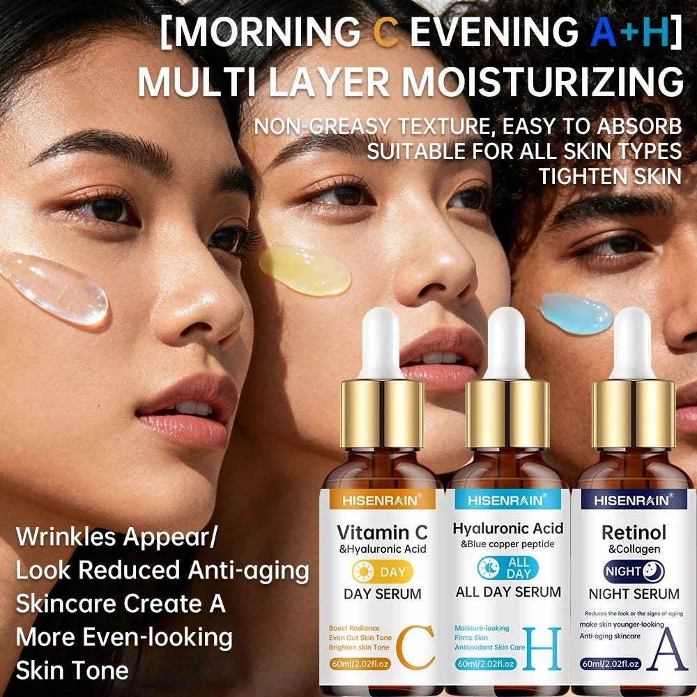 HISENRAIN Vitamin C Retinol Hyaluronic Acid Serum Duo