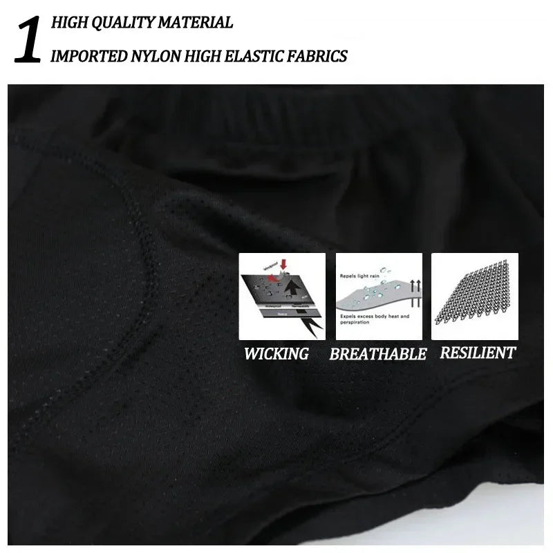 X-Tiger Men's 5D Gel Pad Cycling Shorts – Breathable Quick Dry