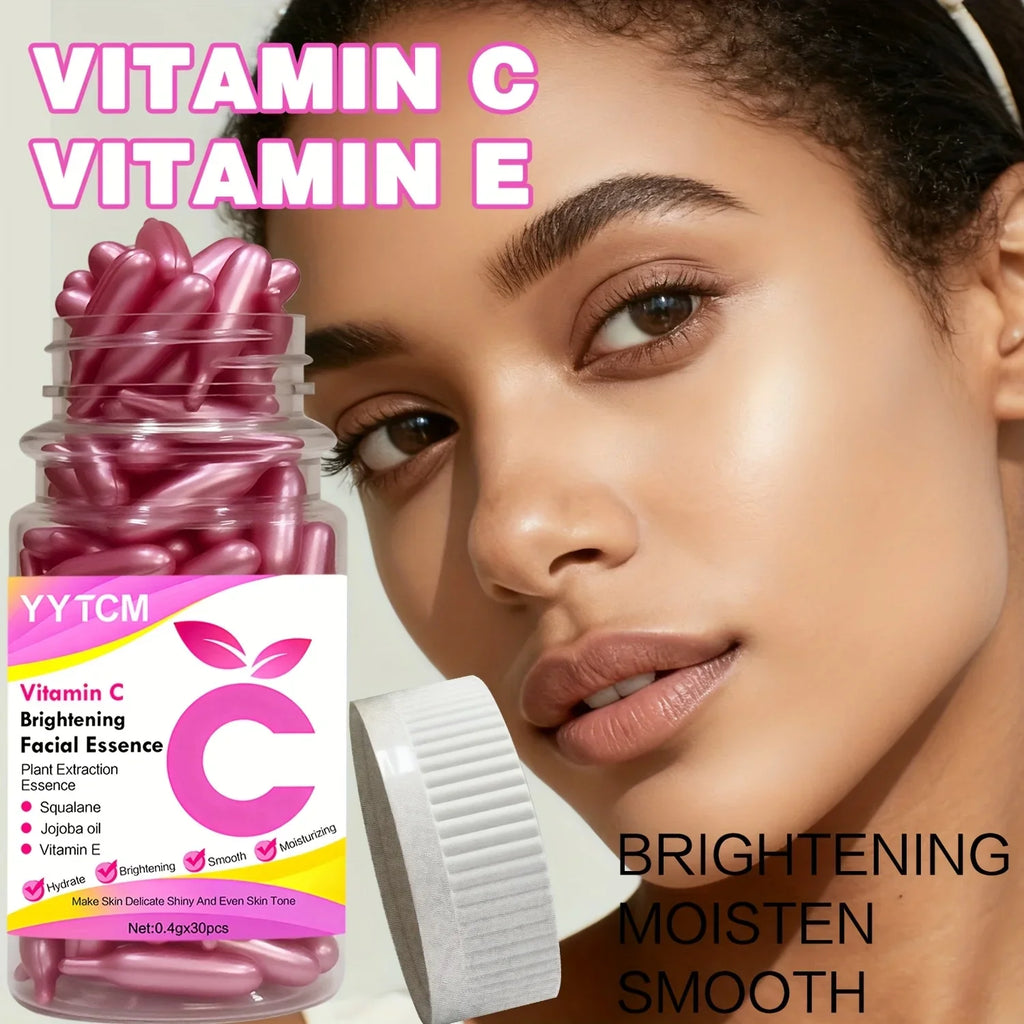 Vitamin C Brightening Capsule Essence – Squalane & Jojoba 90ct