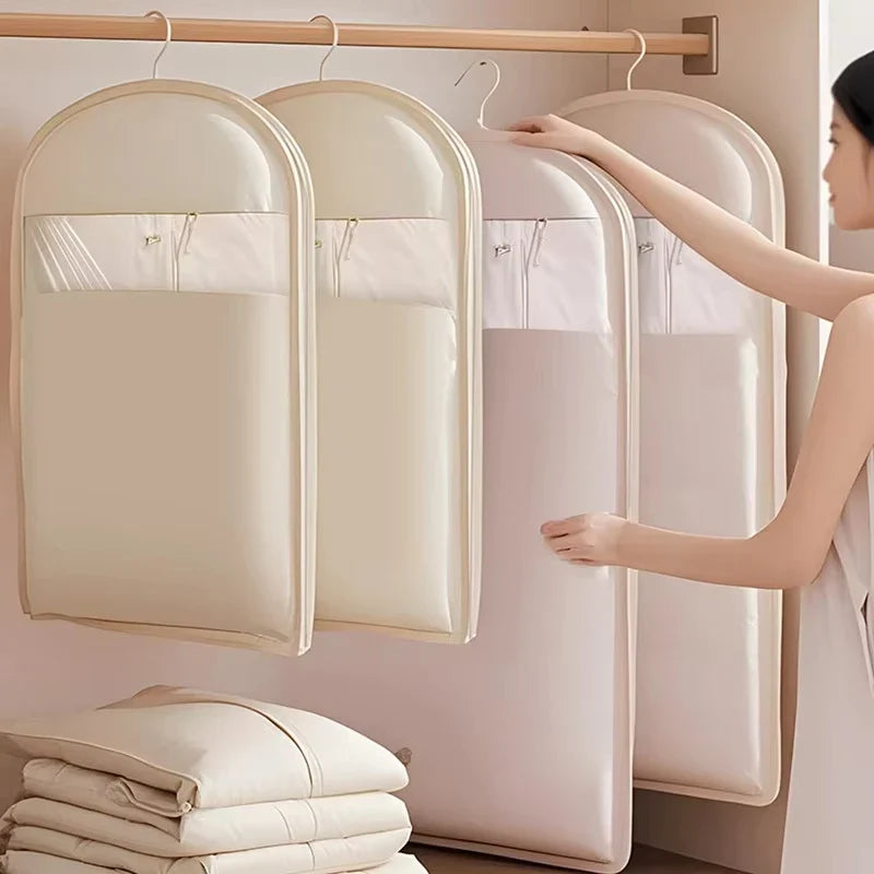 Compression Clothes Storage Bag Hanging Space Saving Vacant Seal Down