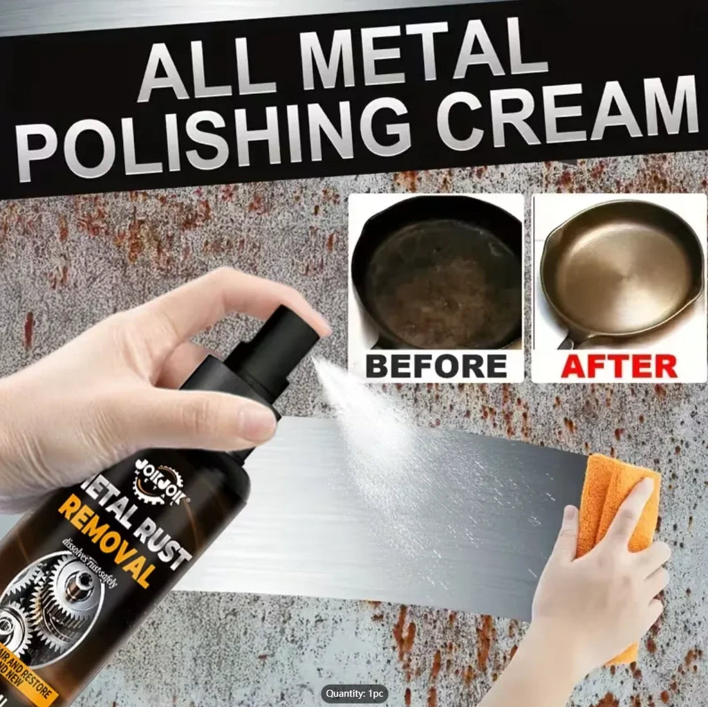 Metal Rust Remover Spray with Towel – Car & Home Use