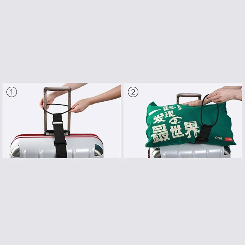 Elastic Adjustable Luggage Strap – Travel Bungee Suitcase Belt