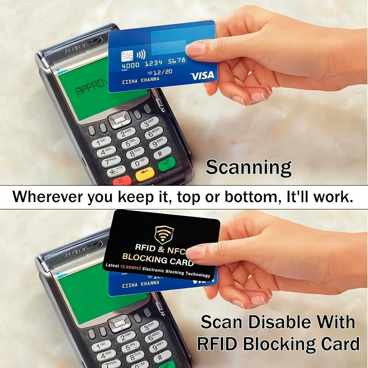 10-Pack RFID Blocking Cards – NFC Wallet & Passport Shield