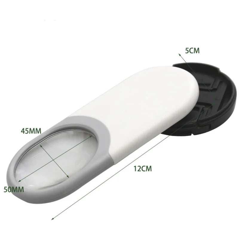 10X Mini Pocket Jewelry Loupe with LED Light | Pull-Type