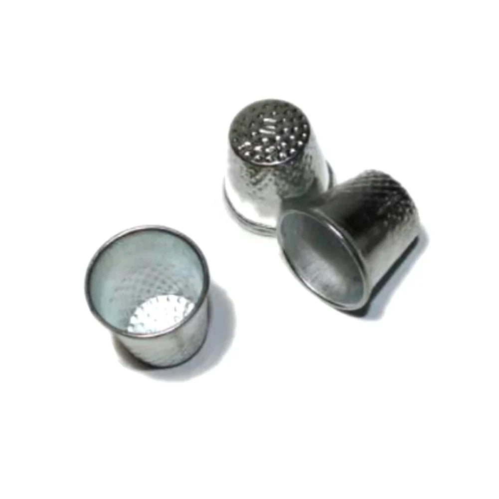 Metal Thimbles Set – Stainless Steel Finger Protectors for Sewing