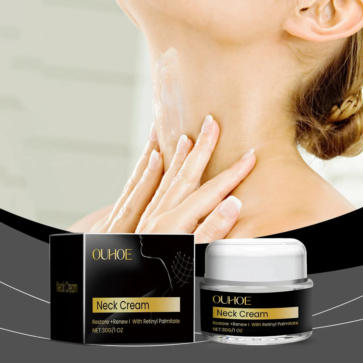 Ouhoe Firming Neck Cream – Tighten, Lift & Brighten 30g