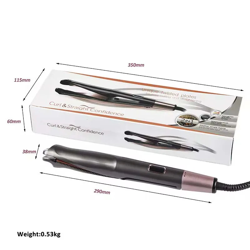 Triple Barrel Ceramic Ionic Hair Waver LCD Curling Iron