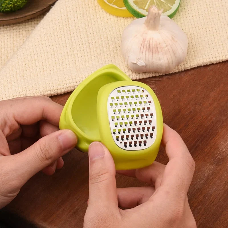 Stainless Steel Multifunctional Grater – Ginger, Garlic & Cheese