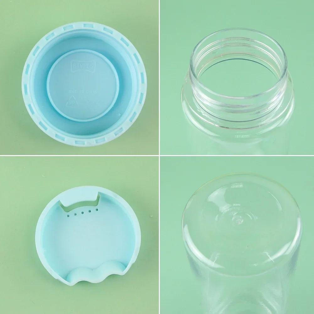 Transparent Water Bottle Portable Cup Strap Outdoor Sports Fitness