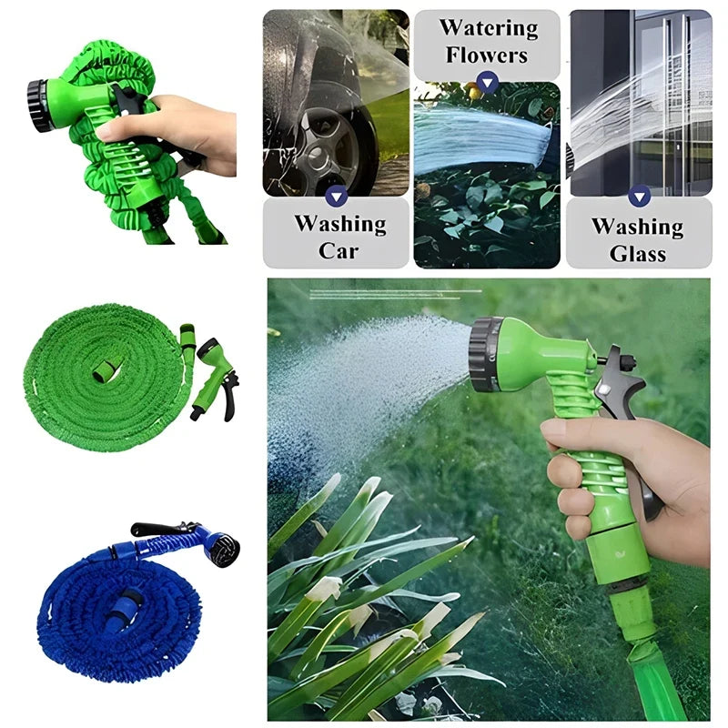 25-75 Ft Household Magic Hose Flexible Water Spray Car Washing