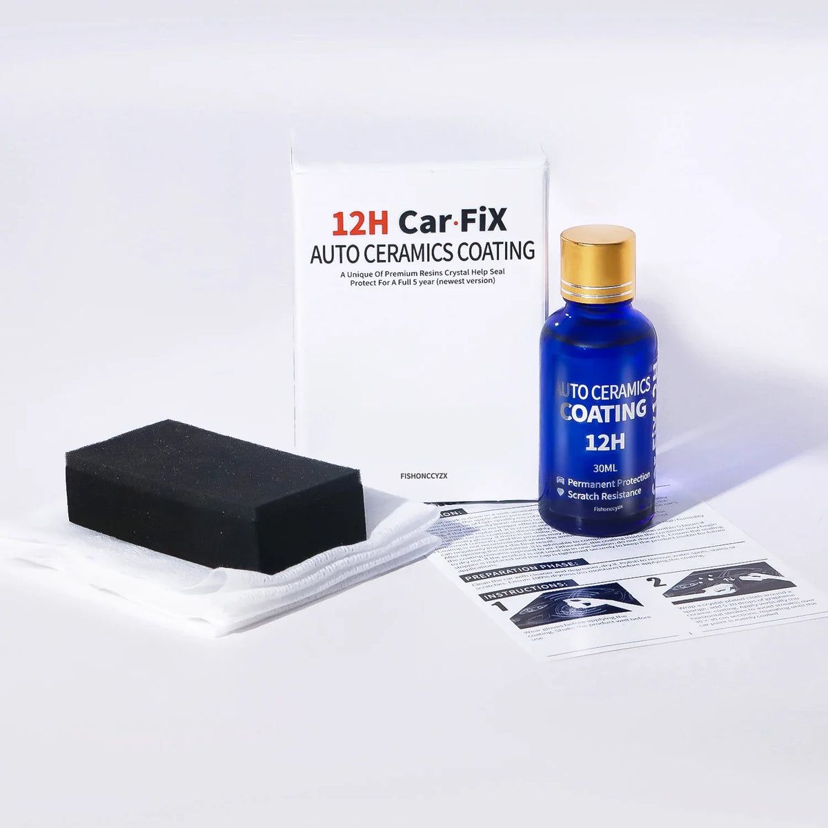 12H Ceramics Car Polish Liquid Ceramic Coat Hydrophobic Glass Coating