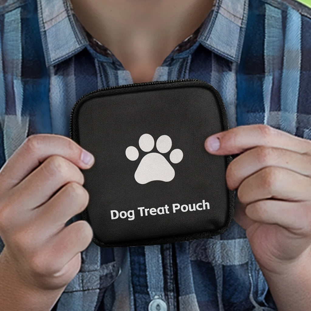 Dog Training Treat Bag – Portable Zippered Spill-Proof Pouch