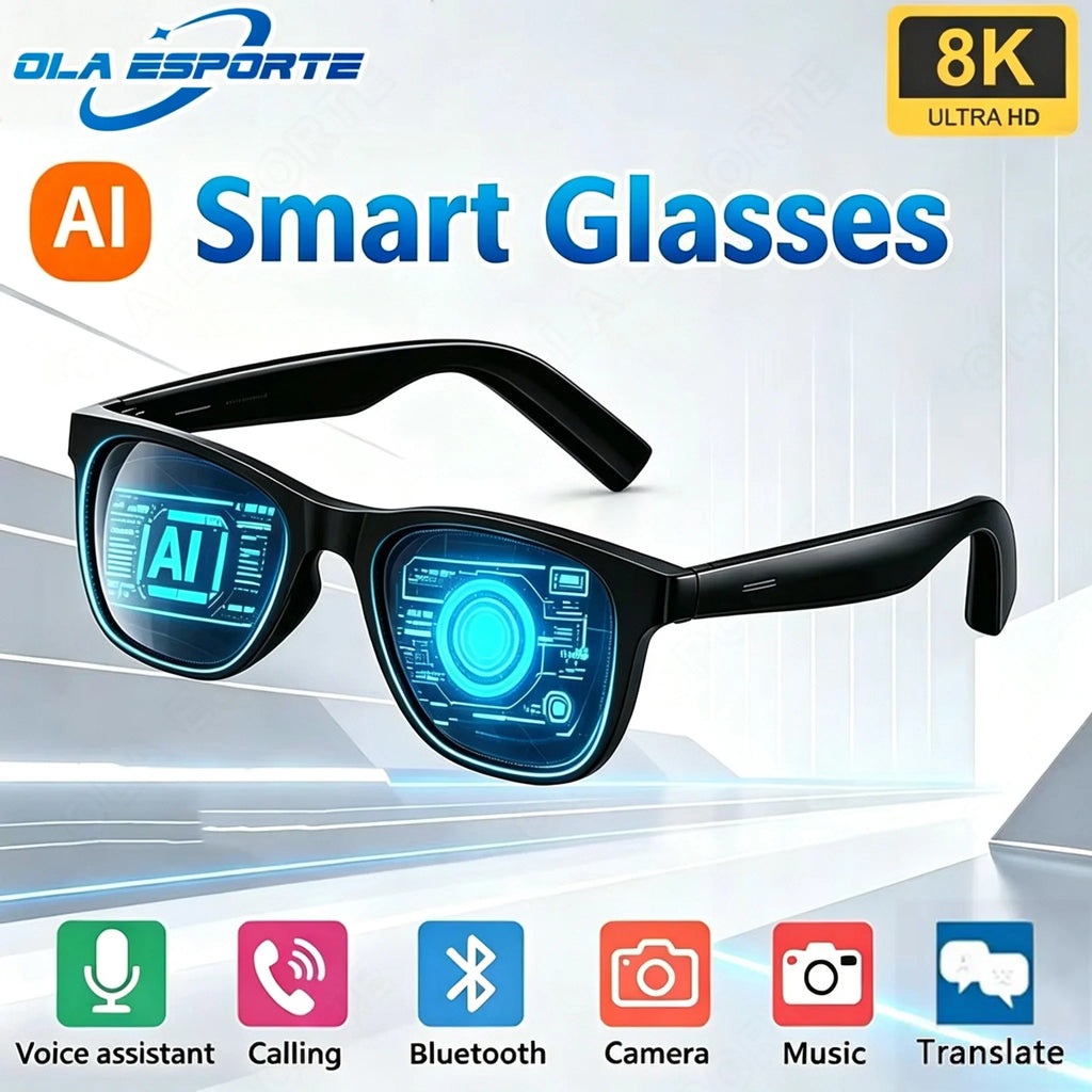 Camera Control Smart Glasses 2025 Music Sunglasses Headphones