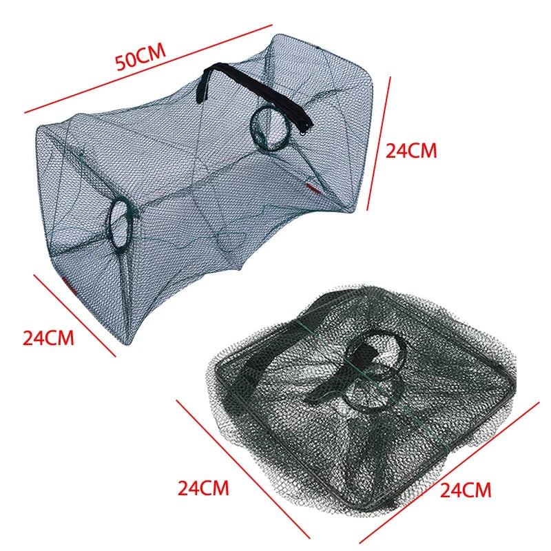Foldable Crab & Lobster Fishing Trap Net with Bait Bag