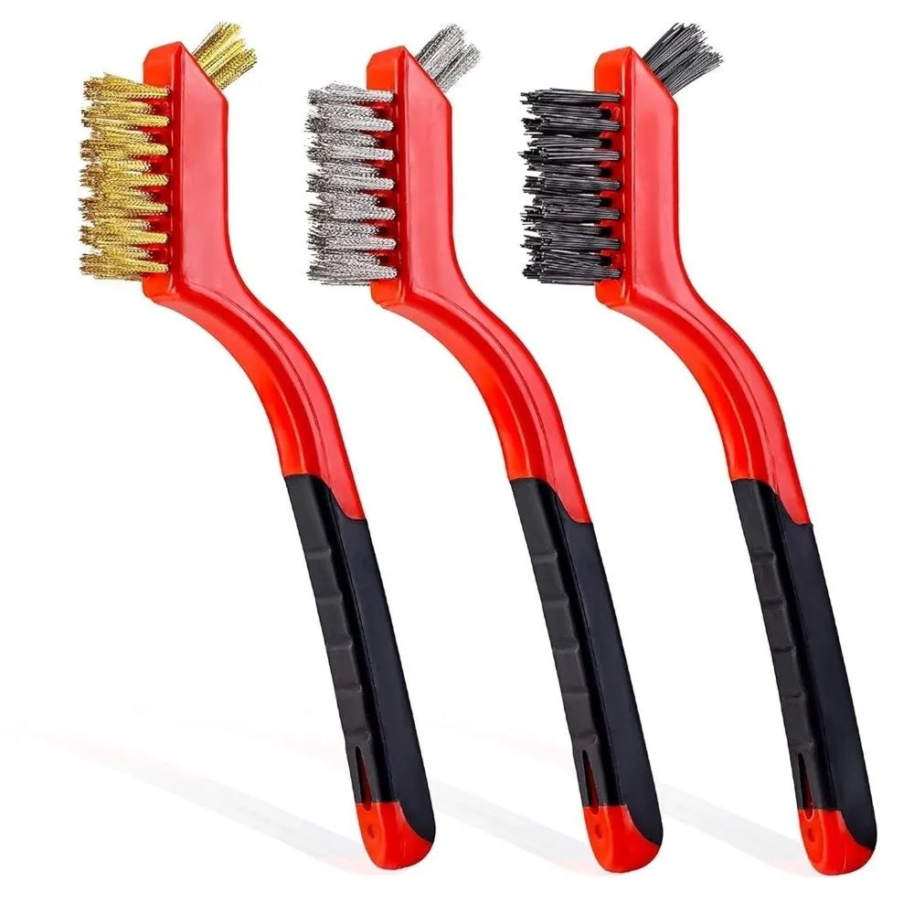Double Head Wire Brush Rust Removal Mini Brass Multi-purpose Gap