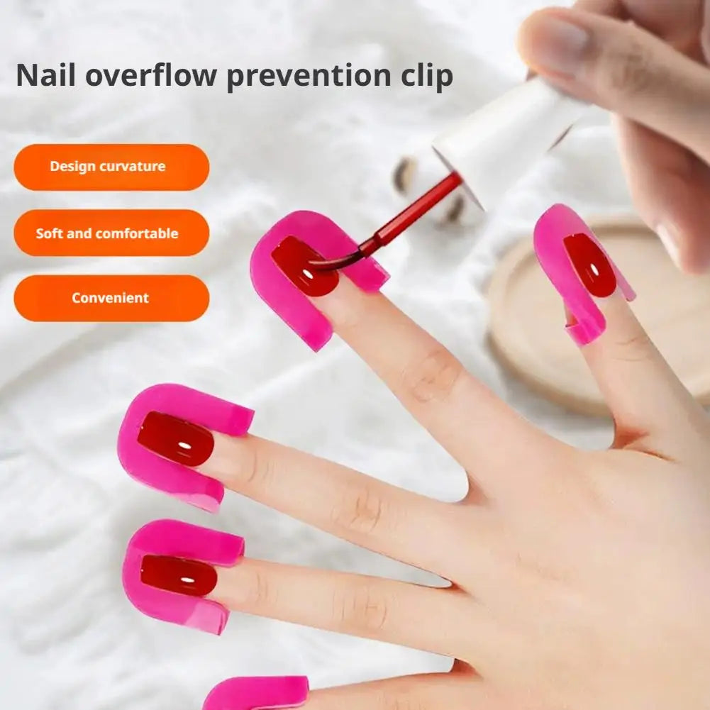 26-Piece Nail Polish Protector Set – Spill-Proof Manicure Stencils
