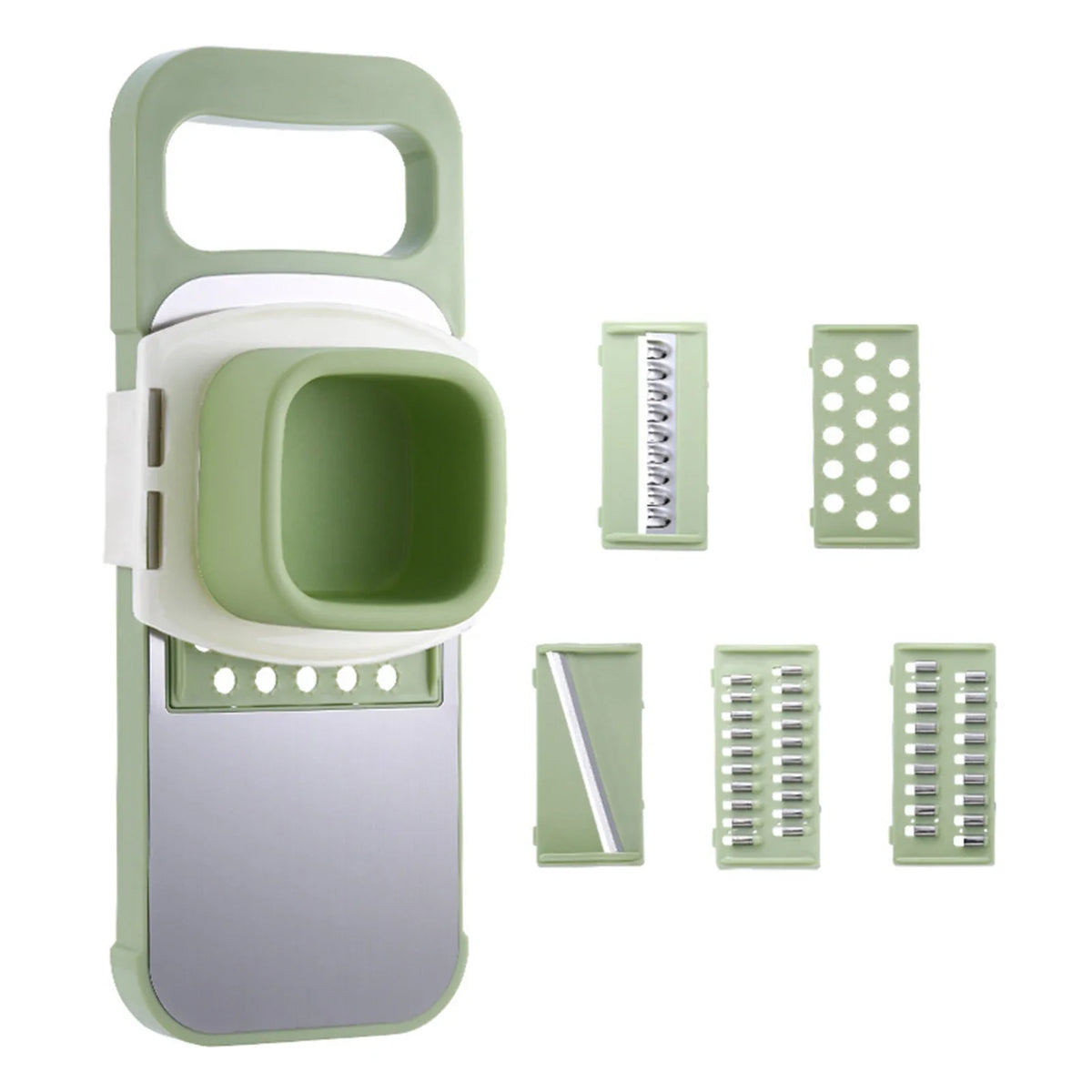 5-in-1 Stainless Steel Vegetable Cutter & Slicer Set