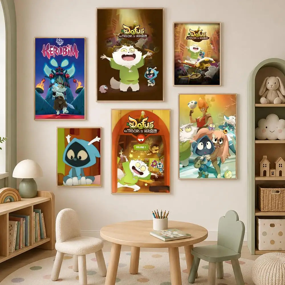 Dofus Kerub's Bazaar HD PVC Self-Stick Wall Art Poster