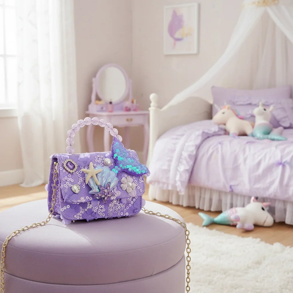 Girls Pearl Mini Crossbody Bag | Kids Purse Birthday Gift